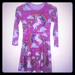 Pink Unicorn Dress Size 8-9 by Jxstar